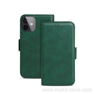 Korean Style Cowhide Leather Phone Case